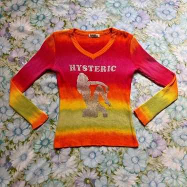 - rare hysteric glamour rainbow knit & silver wom… - image 1