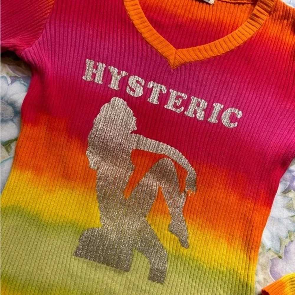 - rare hysteric glamour rainbow knit & silver wom… - image 2