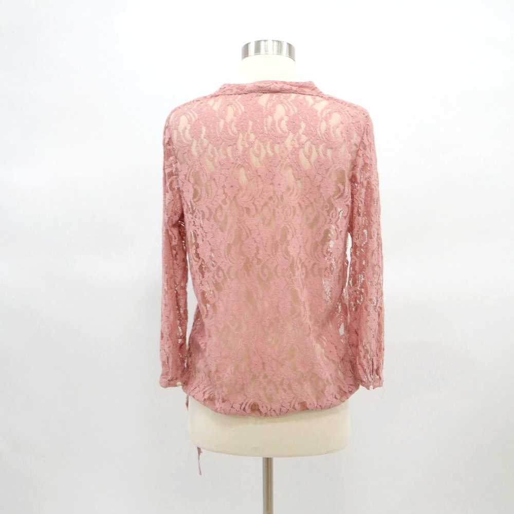 Vintage Calypso St. Barth Blouse Top Lace XS Flor… - image 7