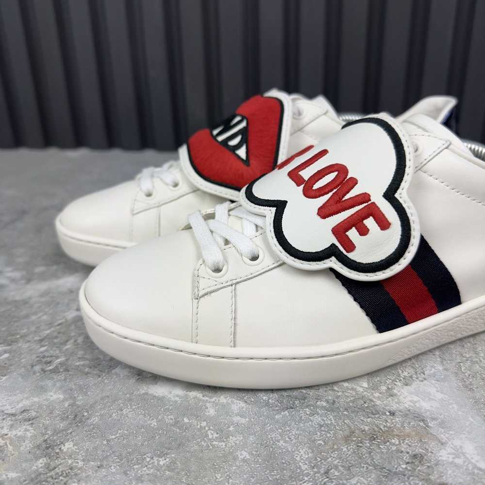 Gucci Gucci Ace Sneakers Blind For Love Patch Web… - image 12