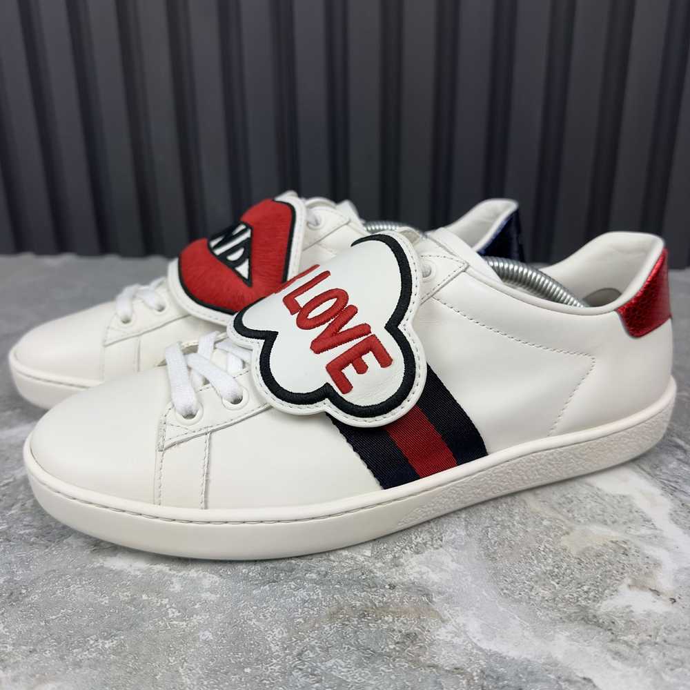 Gucci Gucci Ace Sneakers Blind For Love Patch Web… - image 2