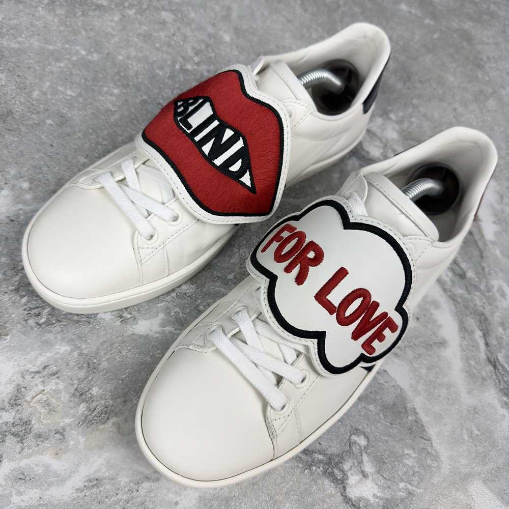 Gucci Gucci Ace Sneakers Blind For Love Patch Web… - image 4