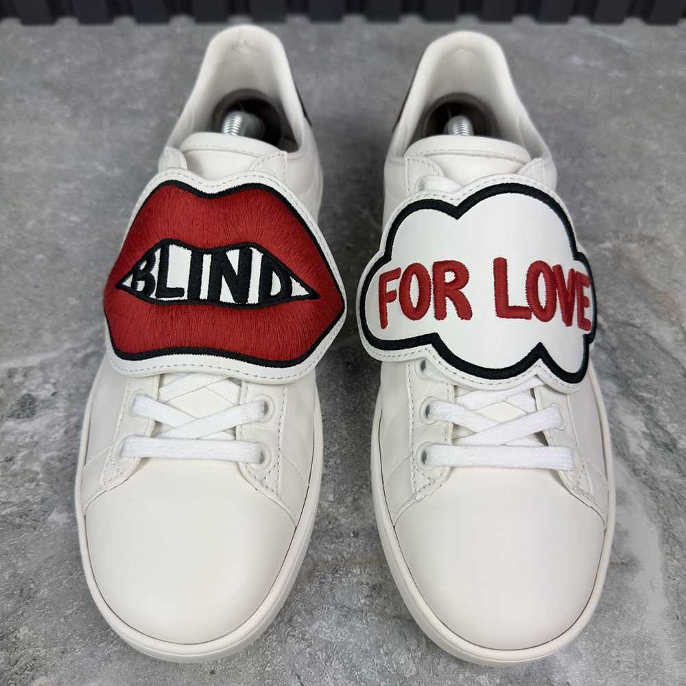 Gucci Gucci Ace Sneakers Blind For Love Patch Web… - image 5