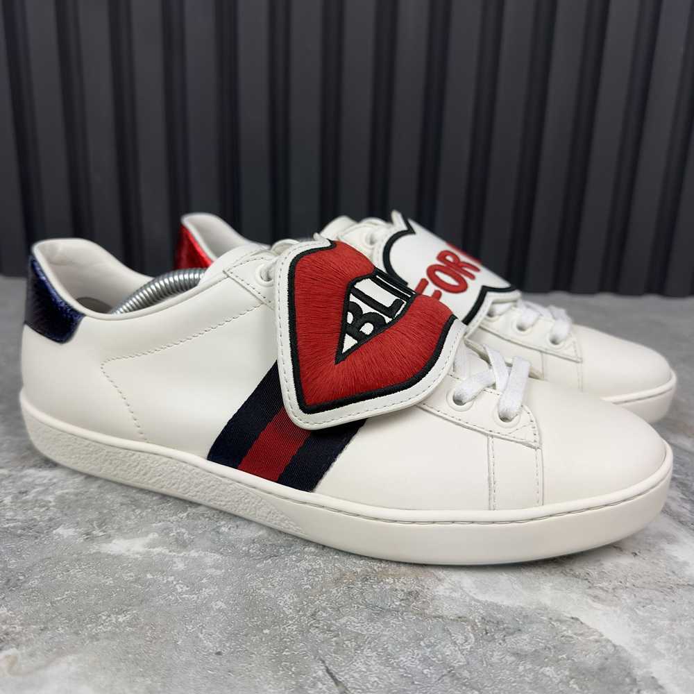 Gucci Gucci Ace Sneakers Blind For Love Patch Web… - image 7