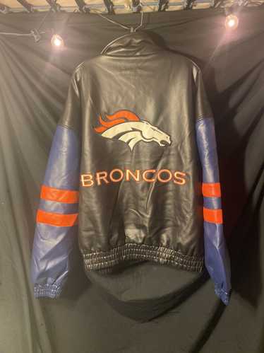 NFL Vintage Denver Broncos Game Day Leather Jacket