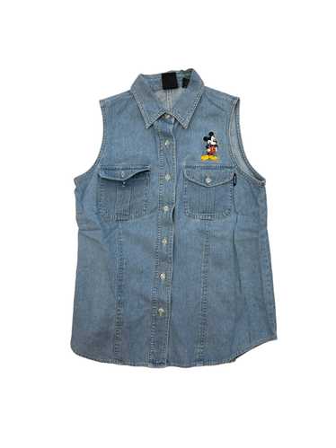 Disney Vtg Disney Mickey Mouse Denim Vest