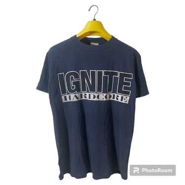 BOLD 90s 背面revelation ロゴTシャツ NAVY Bold revelation records - Gem