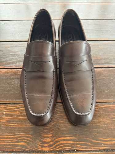 Tod's Tod's brown penny loafers