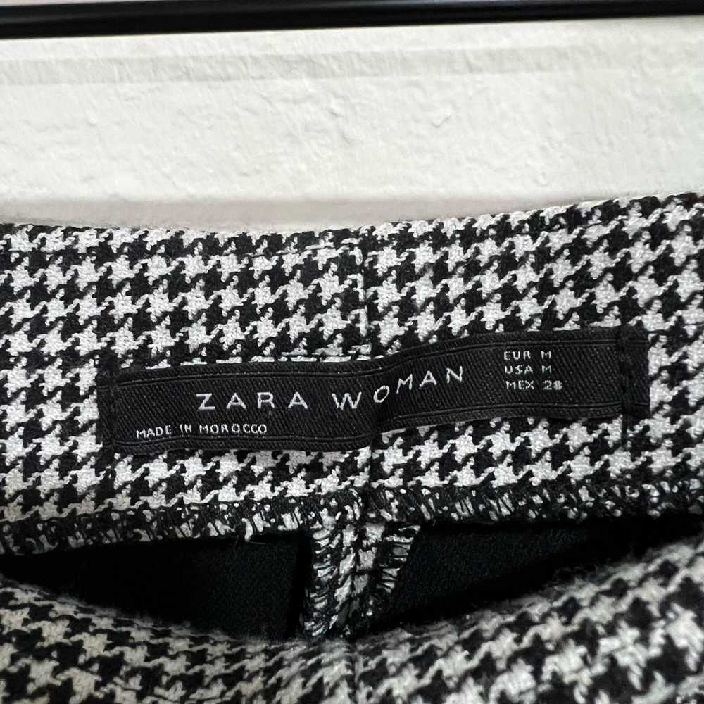 Zara Zara Woman Black & White Houndstooth Jacquar… - image 3