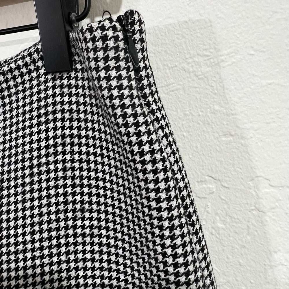 Zara Zara Woman Black & White Houndstooth Jacquar… - image 5