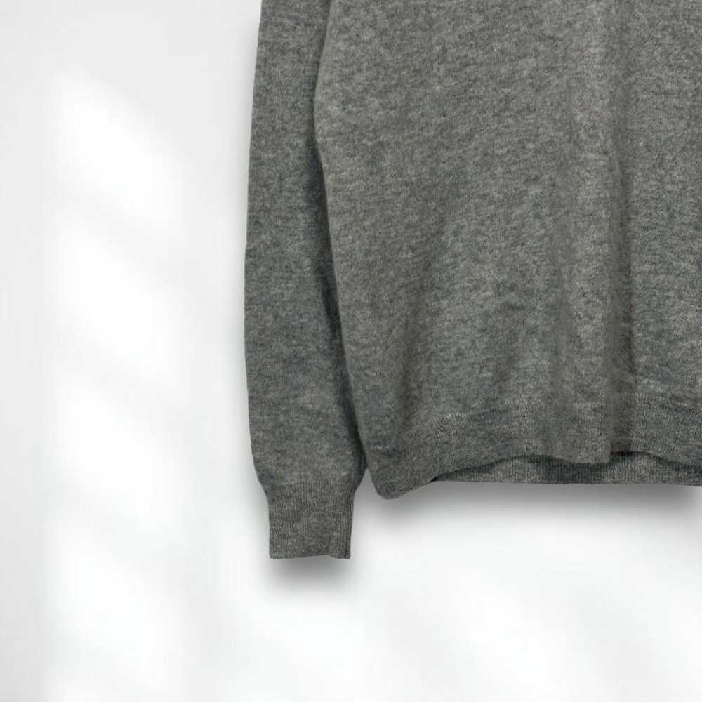 E5728 [Uniqlo] Knit Cashmere 100% Grey V-Neck Lon… - image 3