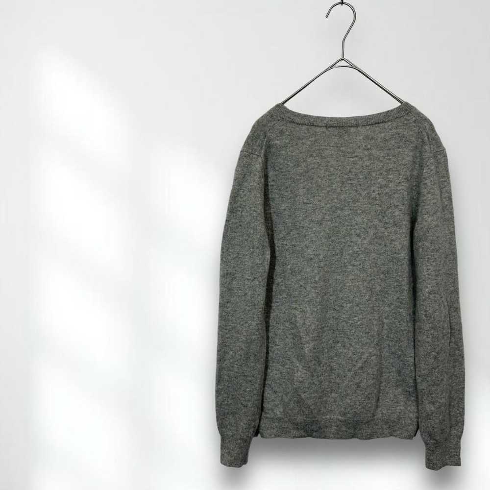 E5728 [Uniqlo] Knit Cashmere 100% Grey V-Neck Lon… - image 4