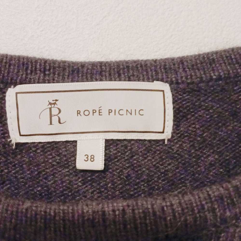 "ROPE PICNIC" Rope Picnic [38] Sweater Gray Angora - image 7