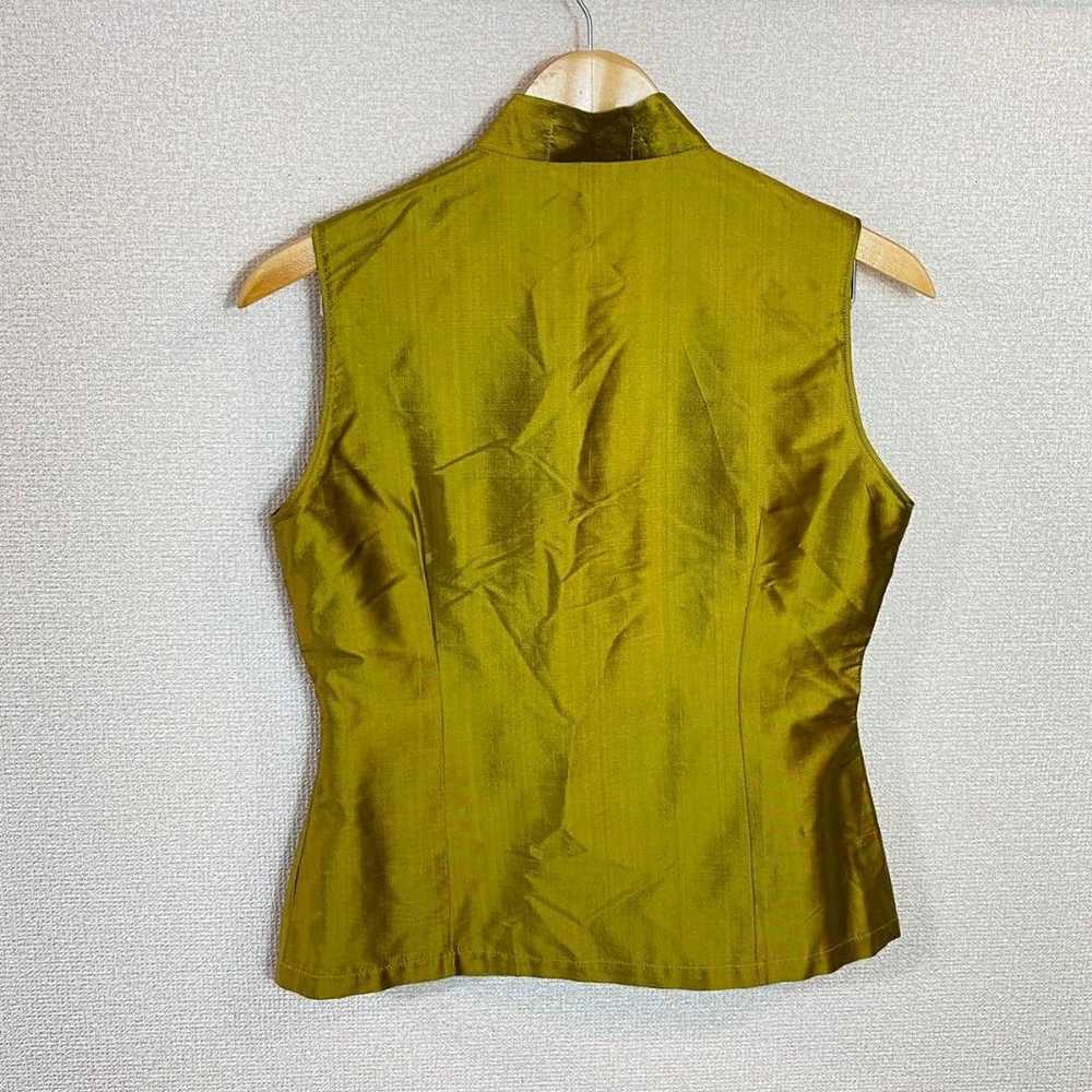 ♦️Creat10ns♦️Vintage Silk Vest 100% Silk Double-B… - image 2