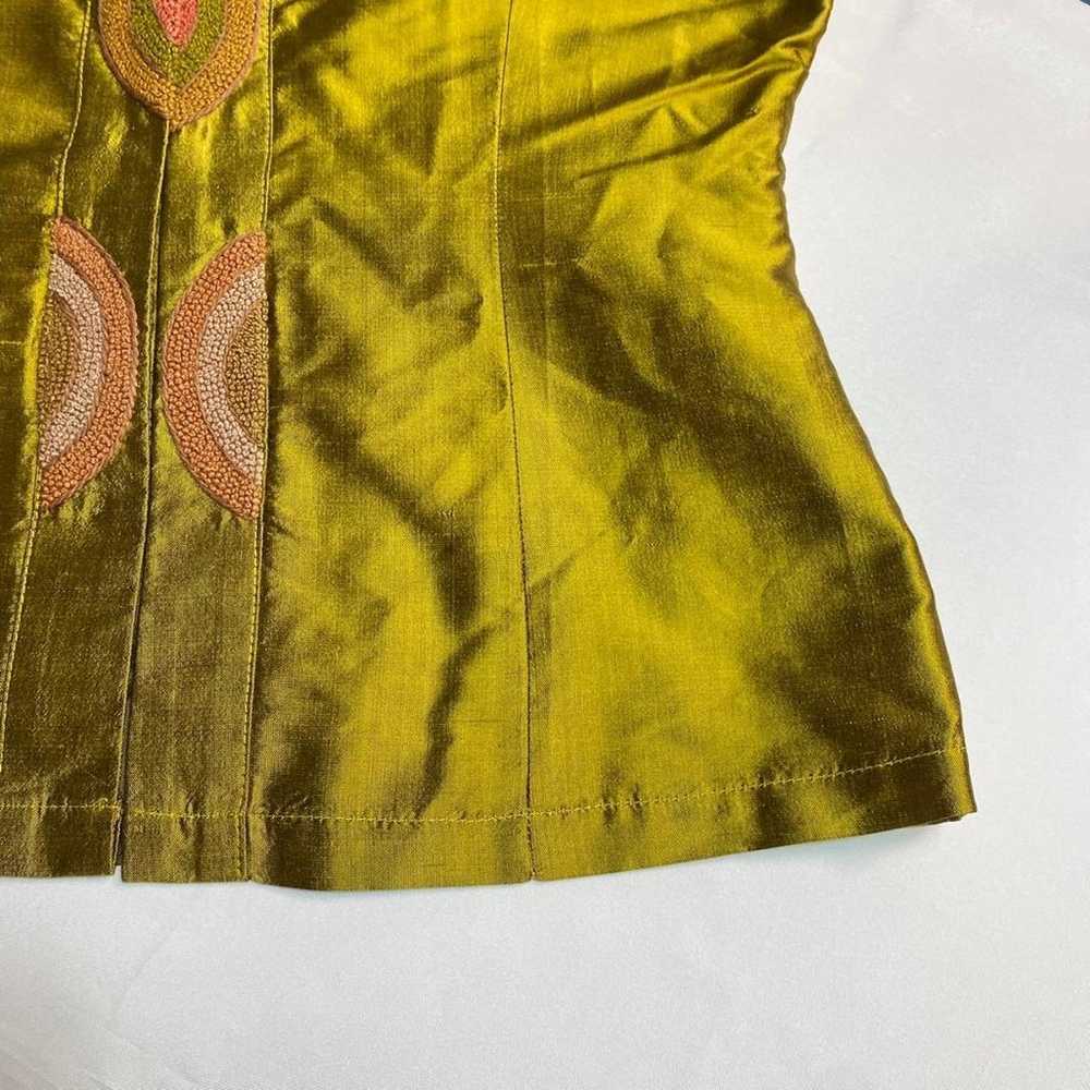 ♦️Creat10ns♦️Vintage Silk Vest 100% Silk Double-B… - image 5