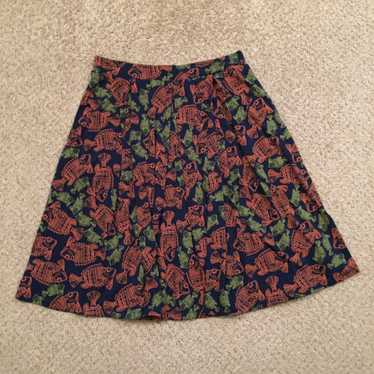 Vintage LuLaRoe Skirt Large Knee Length Unlined P… - image 1