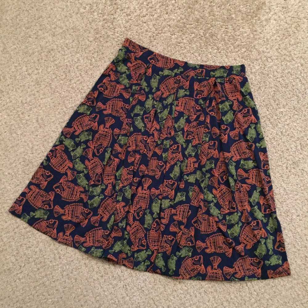 Vintage LuLaRoe Skirt Large Knee Length Unlined P… - image 2