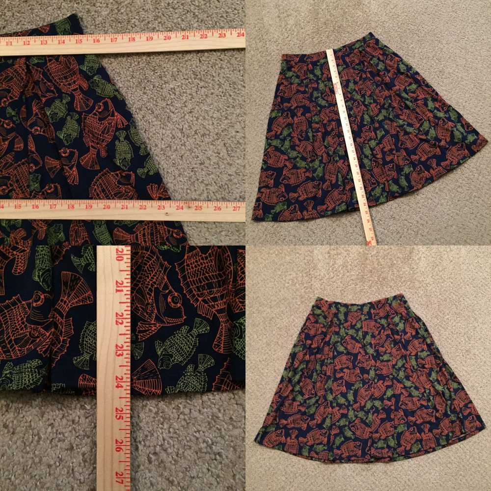 Vintage LuLaRoe Skirt Large Knee Length Unlined P… - image 4