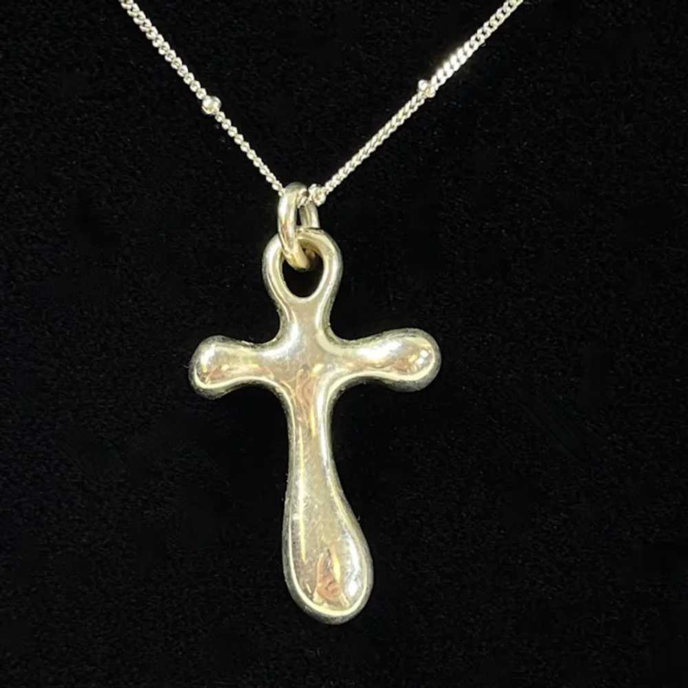 Vintage RLM Sterling Silver Cross Pendant and 18 … - image 8