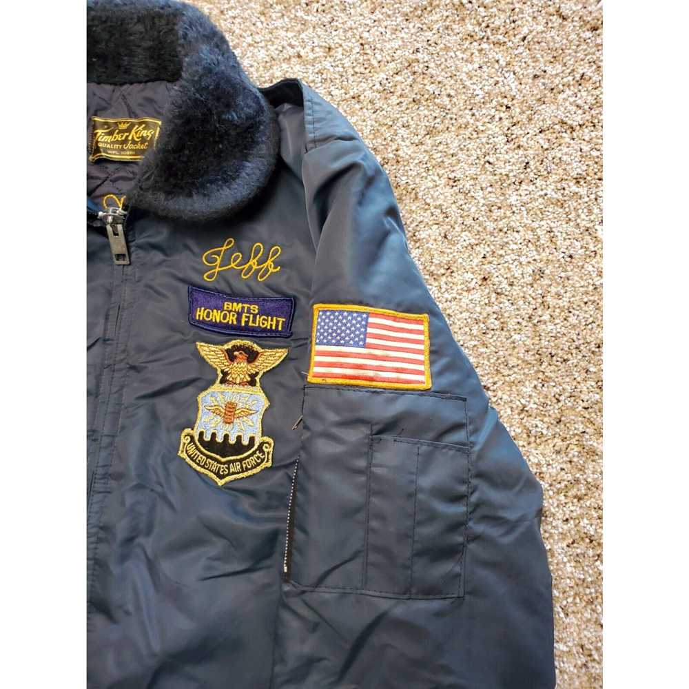 Vintage Vintage Timber King US Airforce Bomber Ja… - image 3