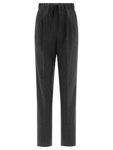 Max Mara Max Mara Cashmere Pinstriped Trousers - image 1