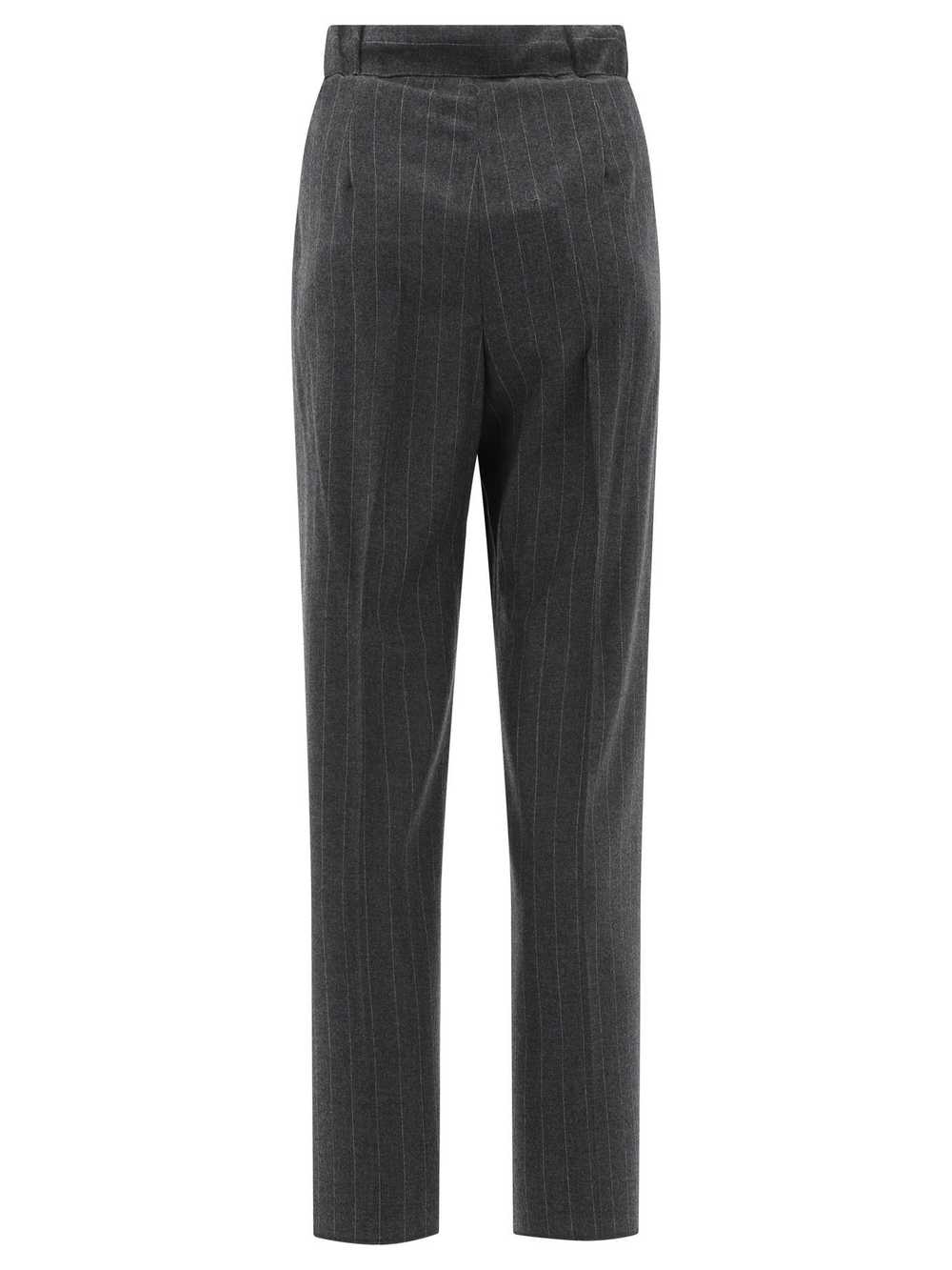 Max Mara Max Mara Cashmere Pinstriped Trousers - image 2