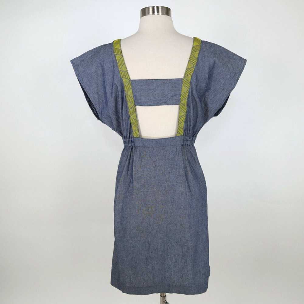 Vintage WHIT NY Tunic Dress M Medium Chambray Blu… - image 2