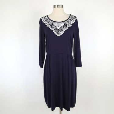 Boden Boden Faye Jersey Dress Womens US 8R Navy Bl