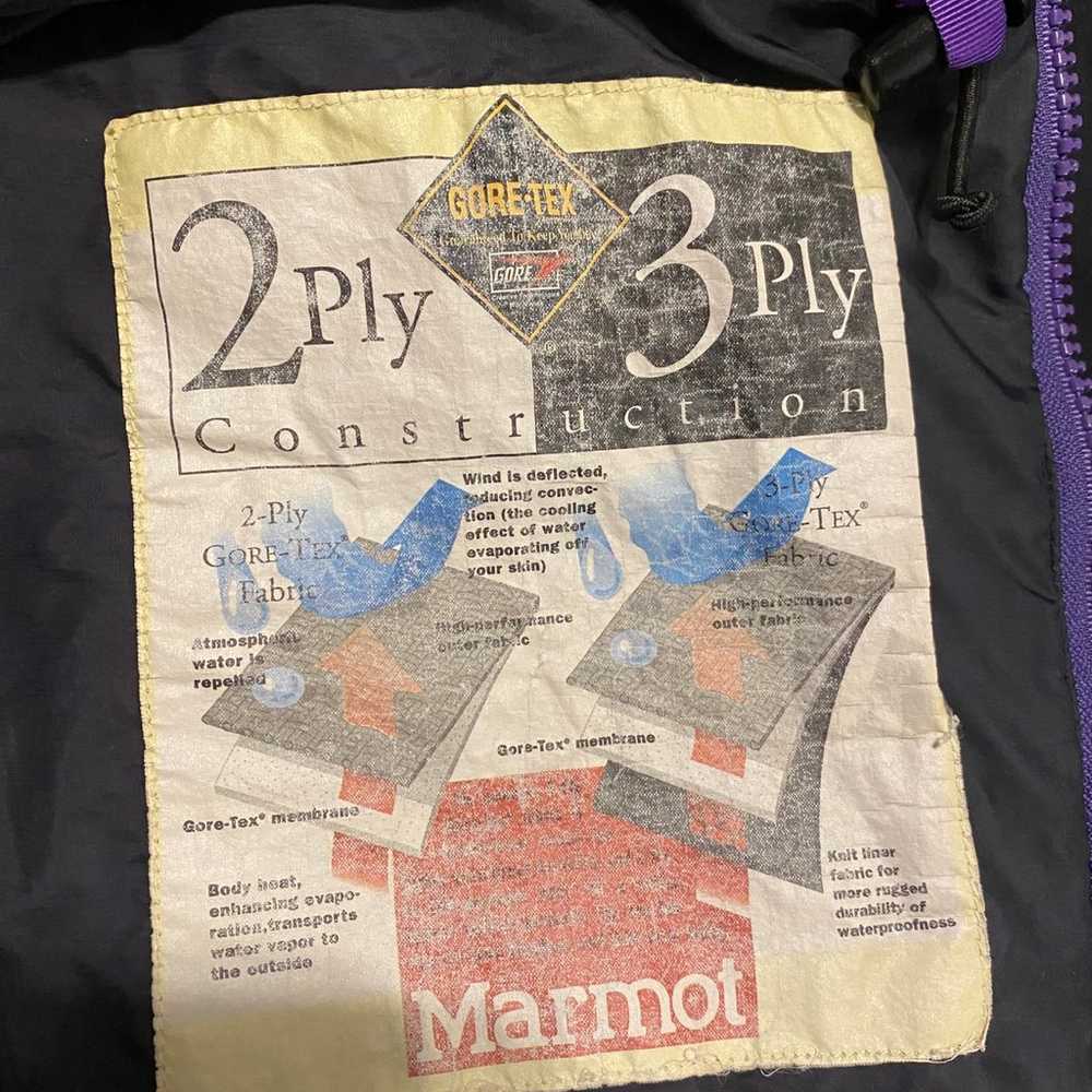 Vintage marmot 3 ply goretex mountain parka size S - image 7