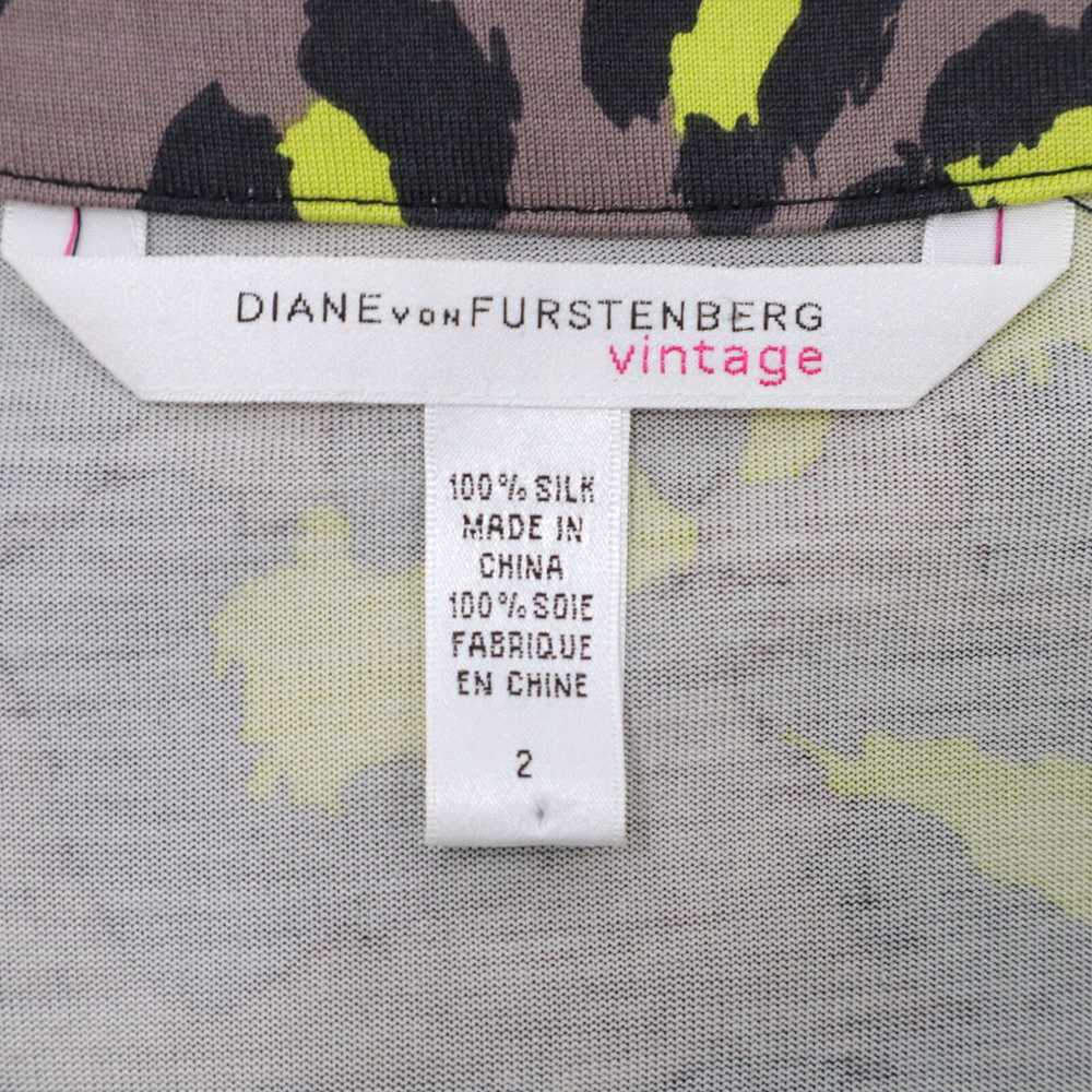 Diane von Furstenberg DvF Dress Silk Womens 2 Vin… - image 4