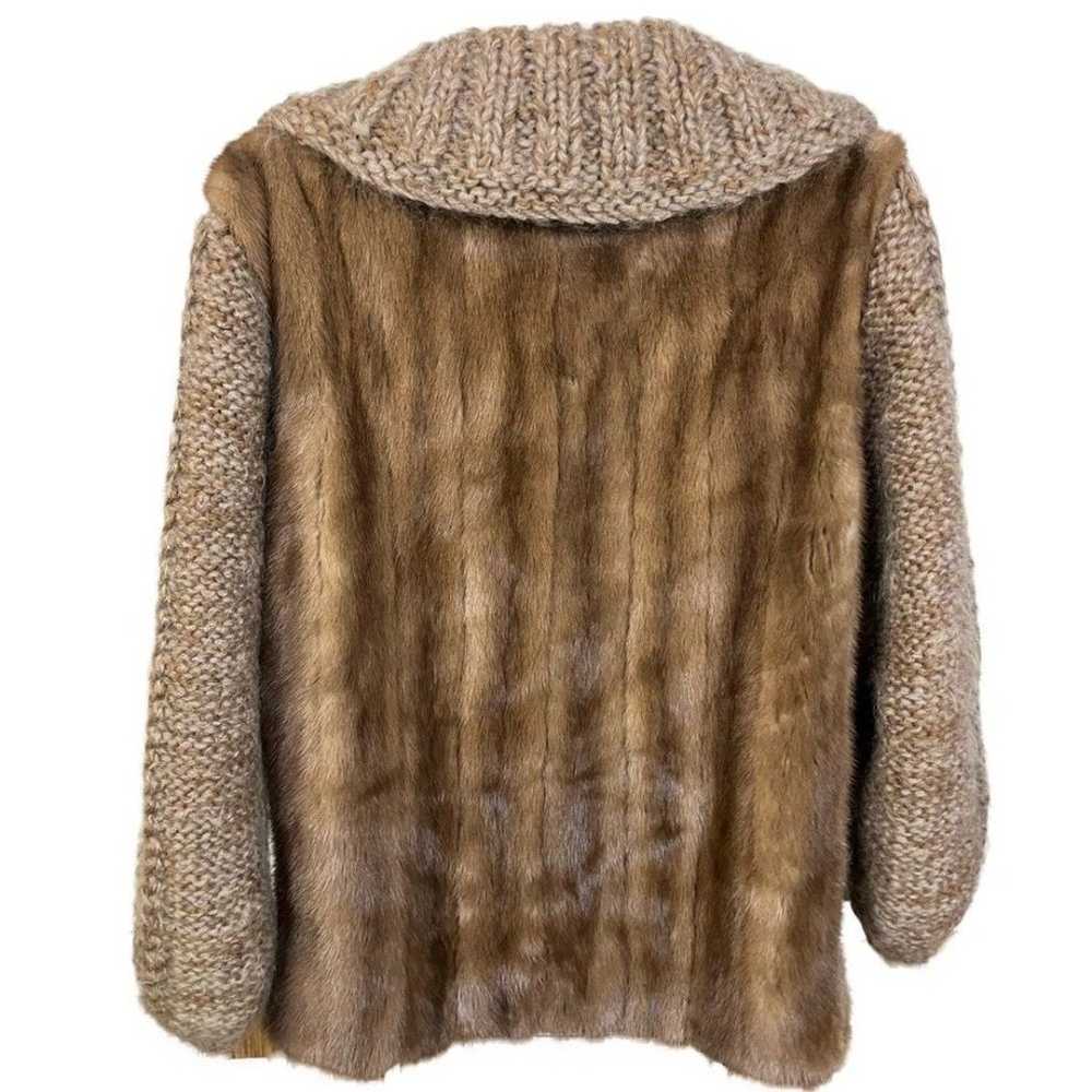 Vintage Women’s Kimble Furs Knit Wool Full Zip Co… - image 2