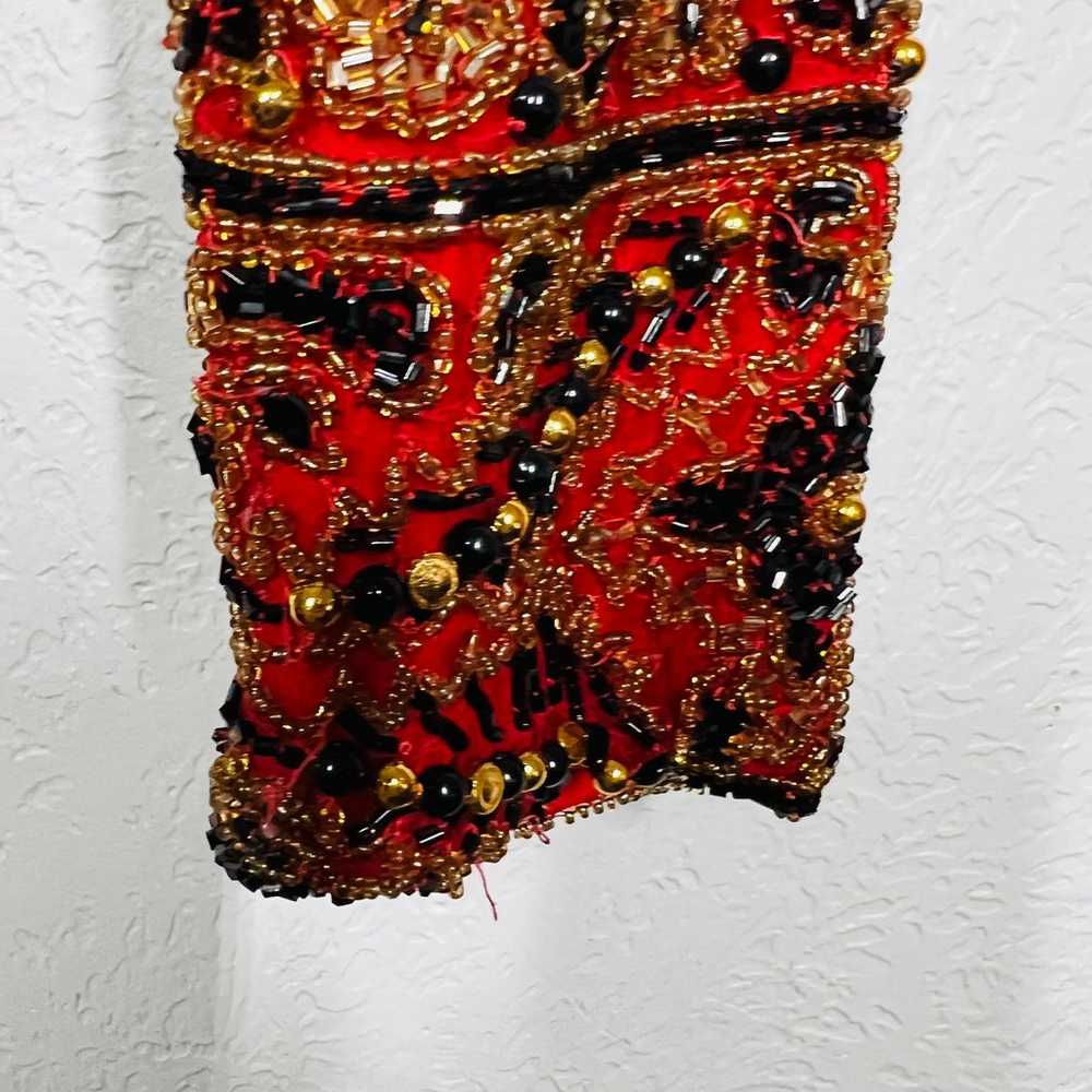 Vintage Lawrence Kazar Silk BEaded Jacket Hook Fr… - image 7