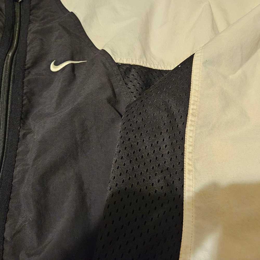 Vintage Rare 90s Nike Windbreaker Jacket Black An… - image 2