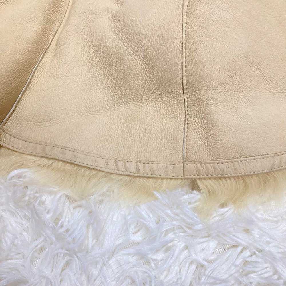 Salvatore Ferragamo Mouton Fur Leather Jacket 38 … - image 10