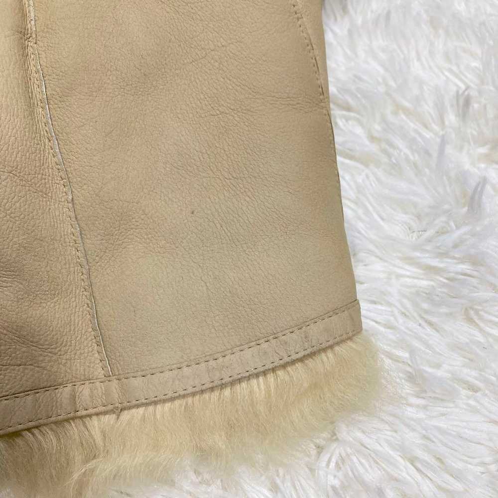 Salvatore Ferragamo Mouton Fur Leather Jacket 38 … - image 11