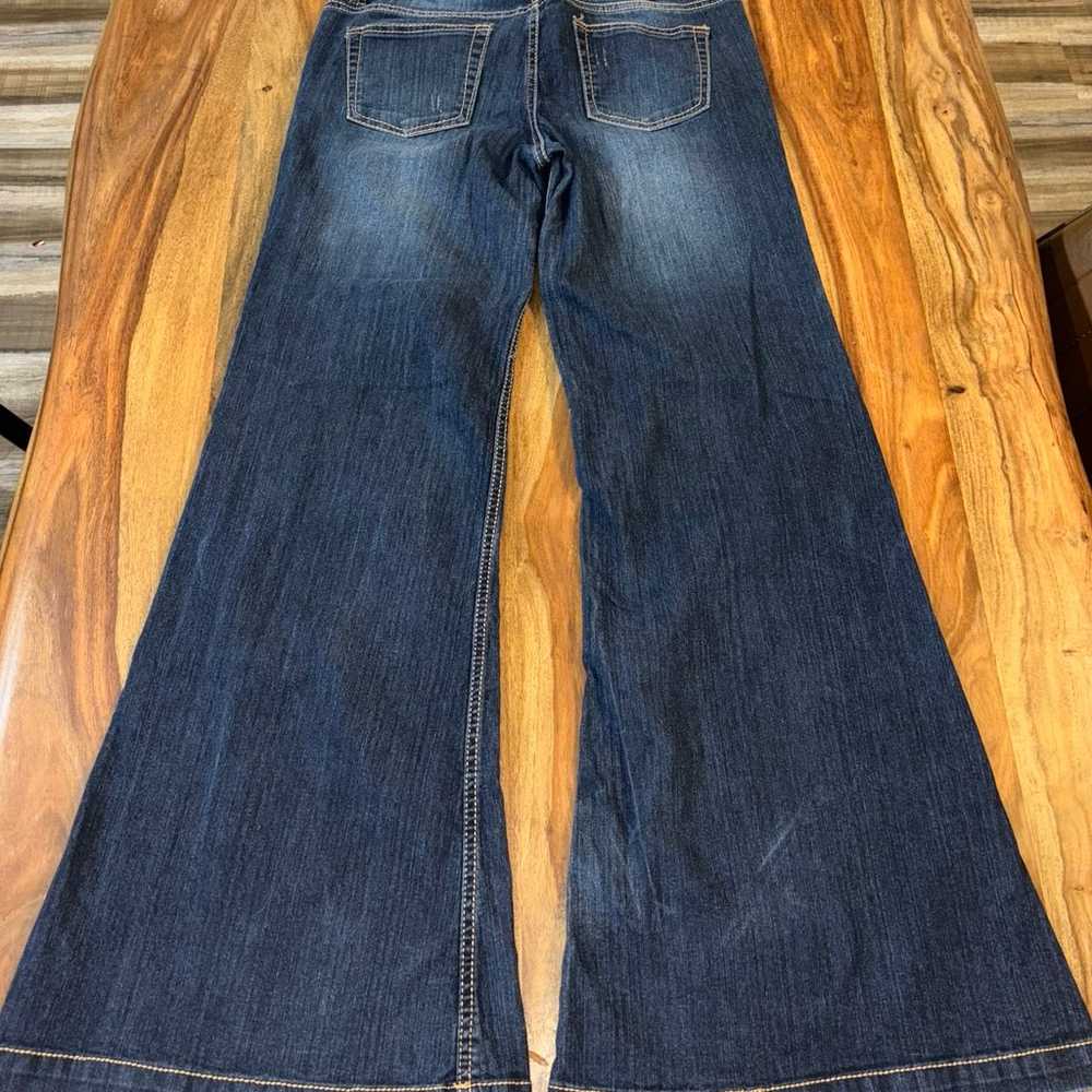 Paris Blues Low Rise Wide Flare jeans size 7 - image 2