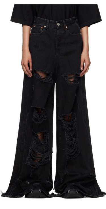 Vetements Vestments Distressed Baggy Denim - image 1