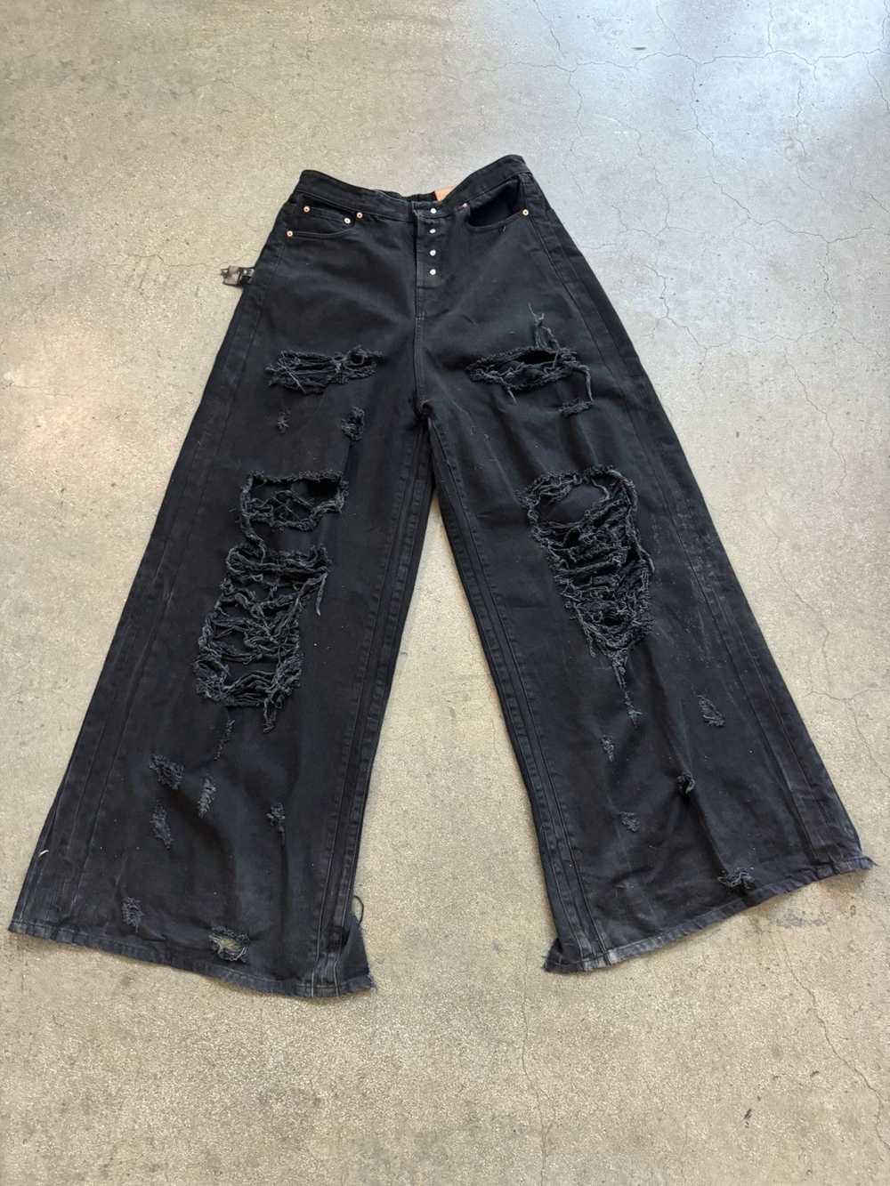 Vetements Vestments Distressed Baggy Denim - image 2