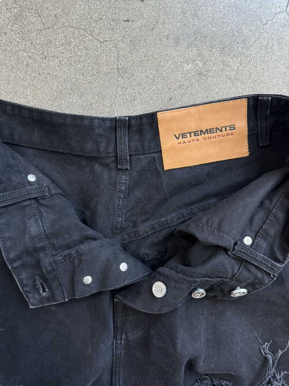 Vetements Vestments Distressed Baggy Denim - image 8