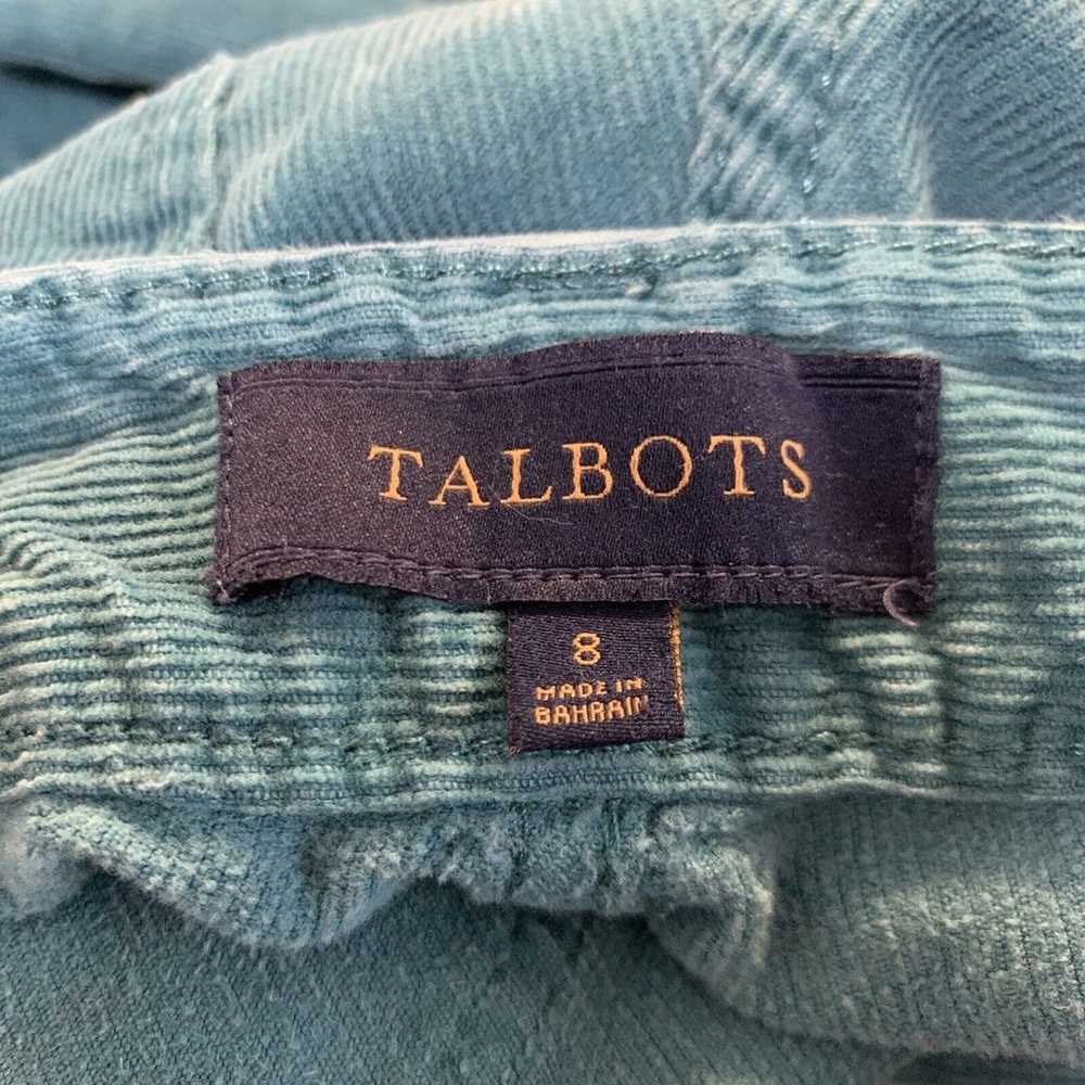 Talbots Boot Cut Curvy Fit Teal Blue Corduroy Pan… - image 7