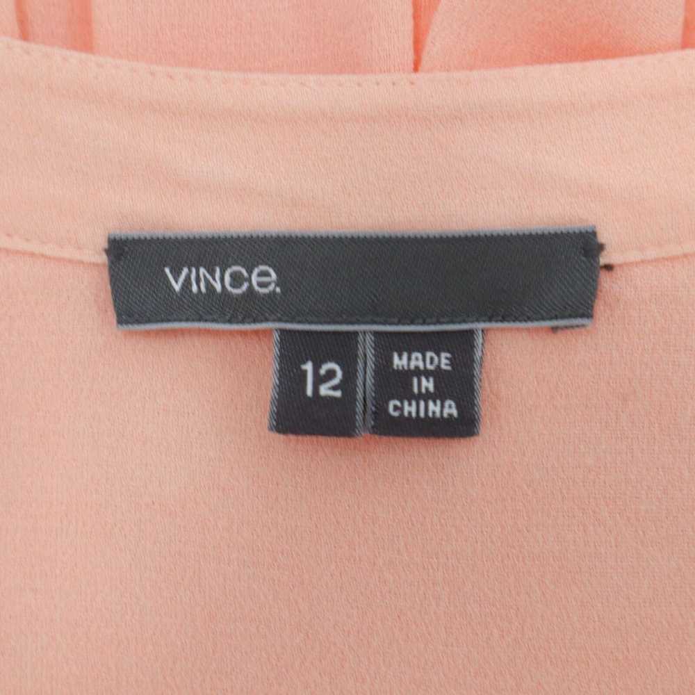 Vince Vince Blouse Shirt Top Womens 12 Peach Apri… - image 4