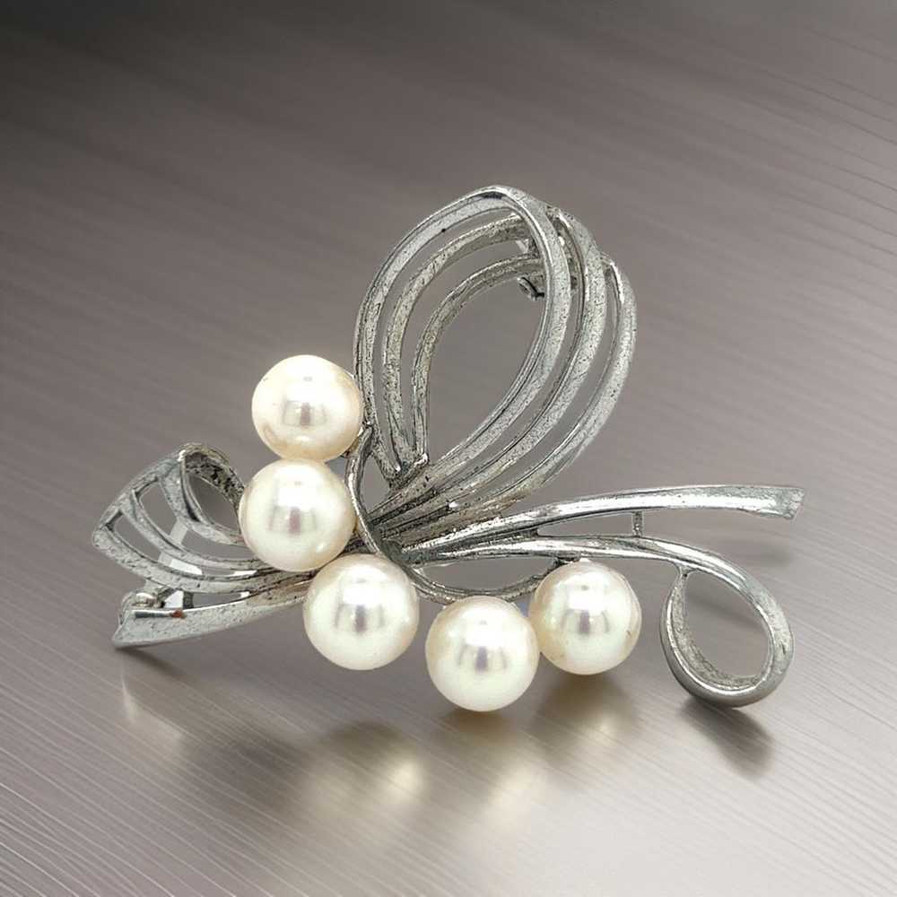 Mikimoto Silver pin & brooche - image 2