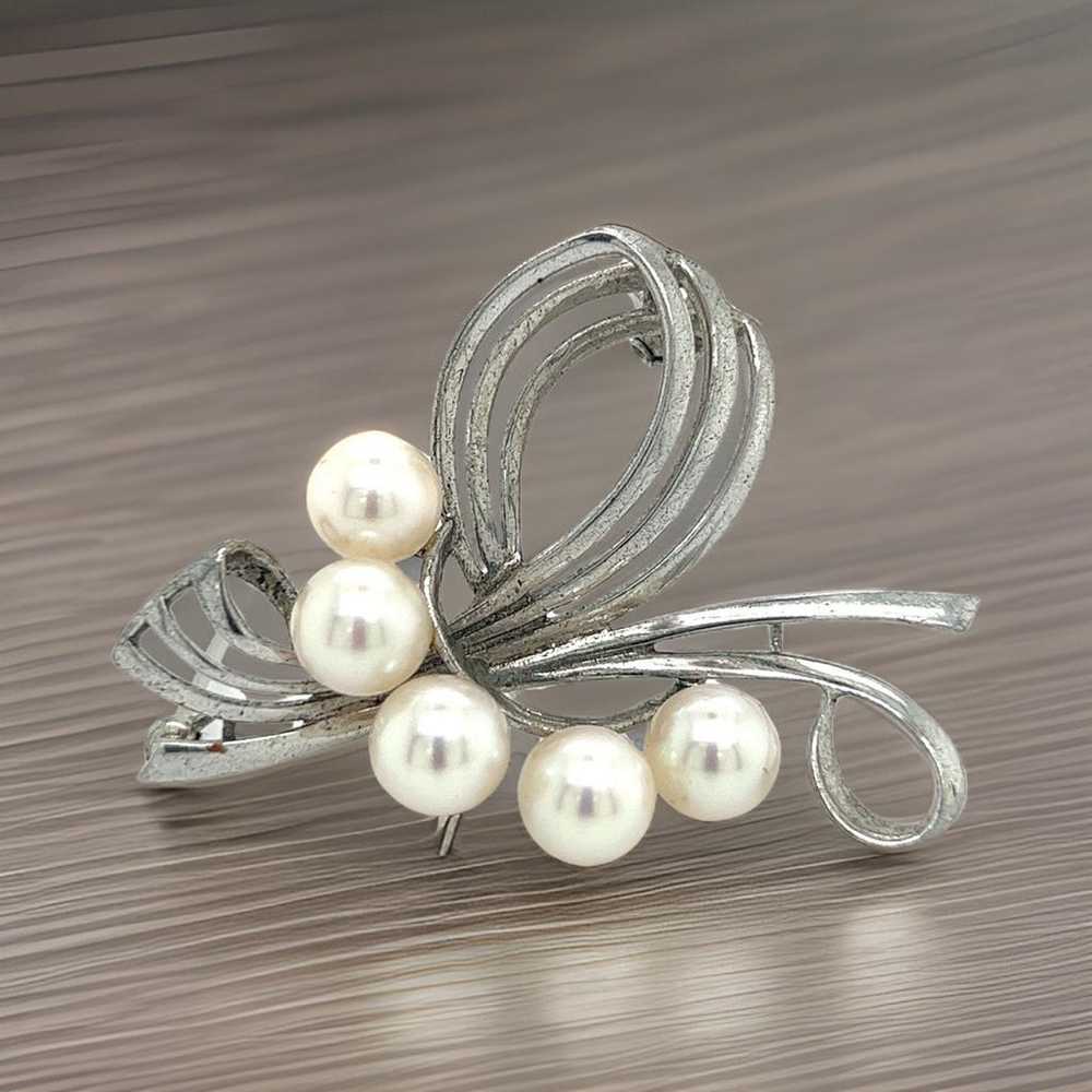 Mikimoto Silver pin & brooche - image 3