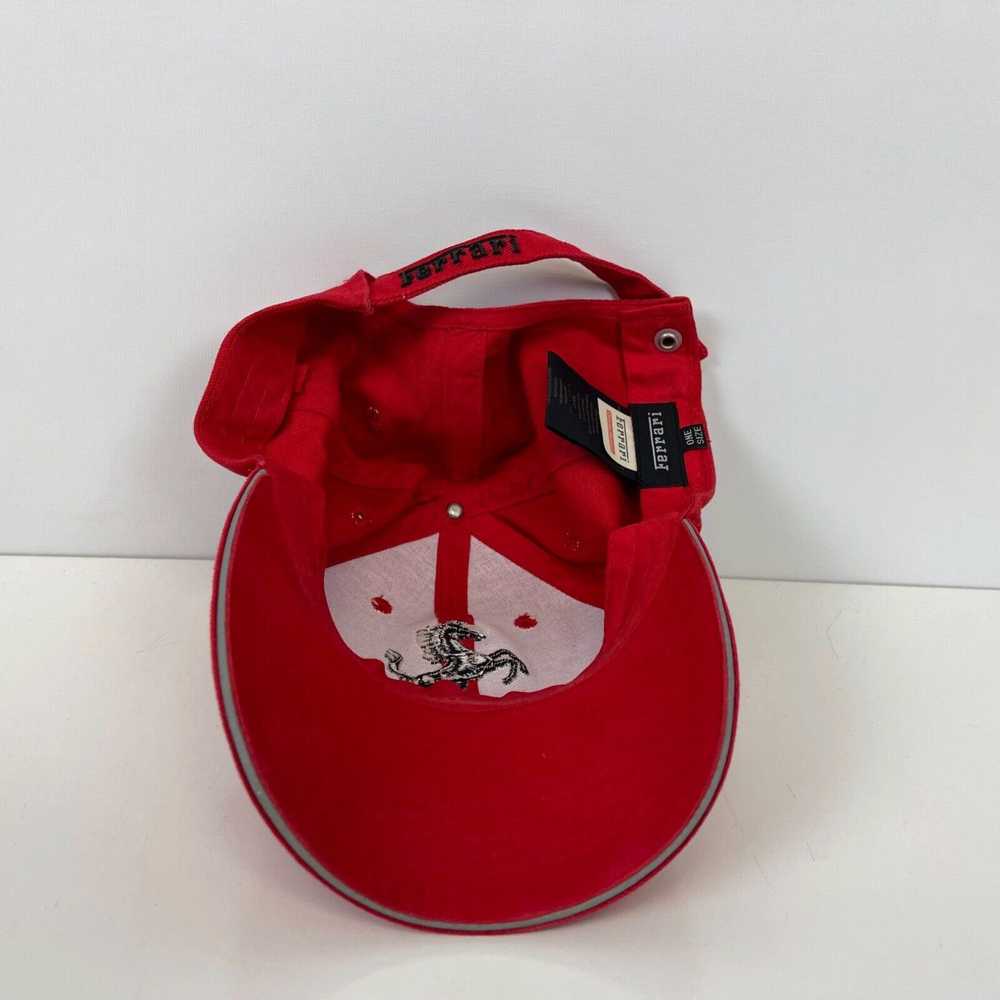 Ferrari Ferrari Logo Strapback Hat Red Embroidered - image 5