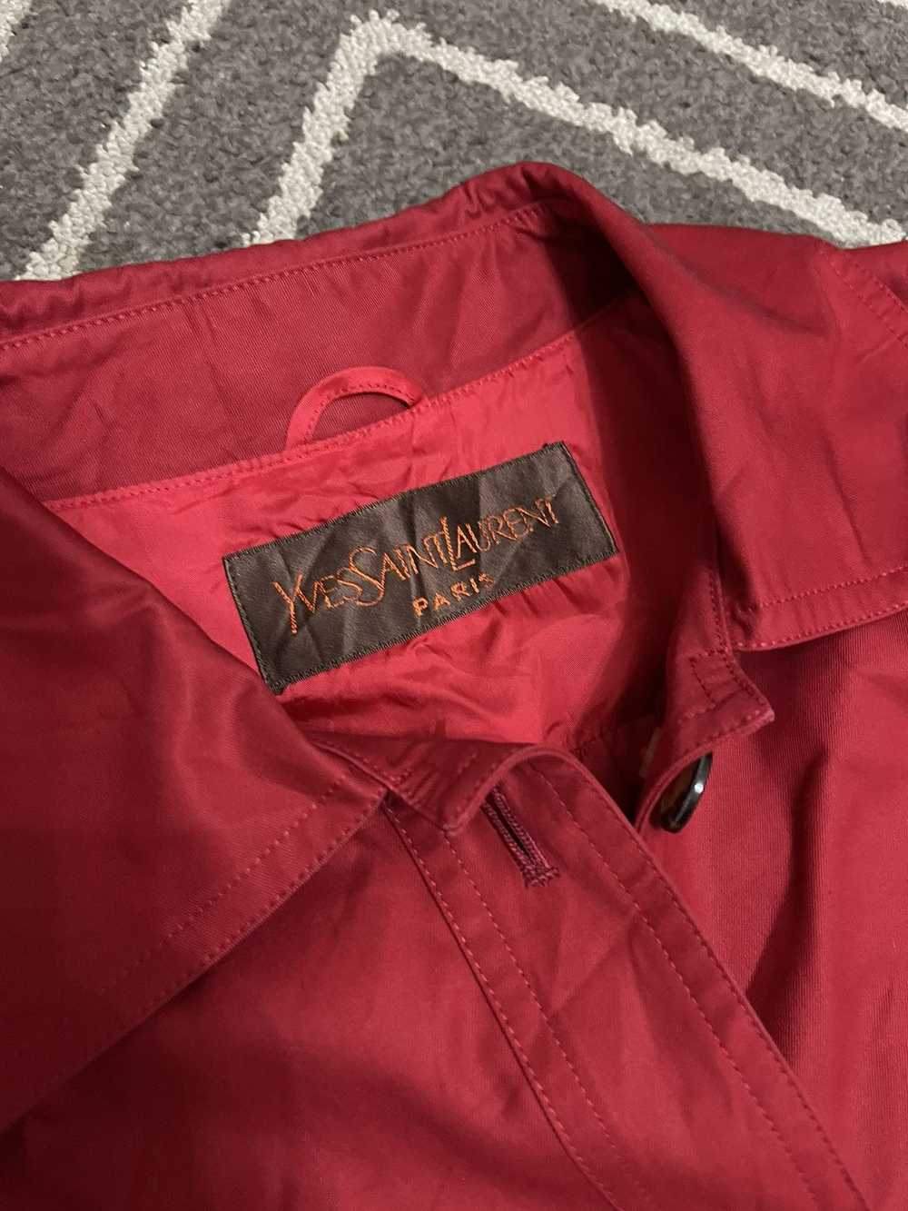 Yves Saint Laurent YvesSaintLaurent Red Parka - image 2