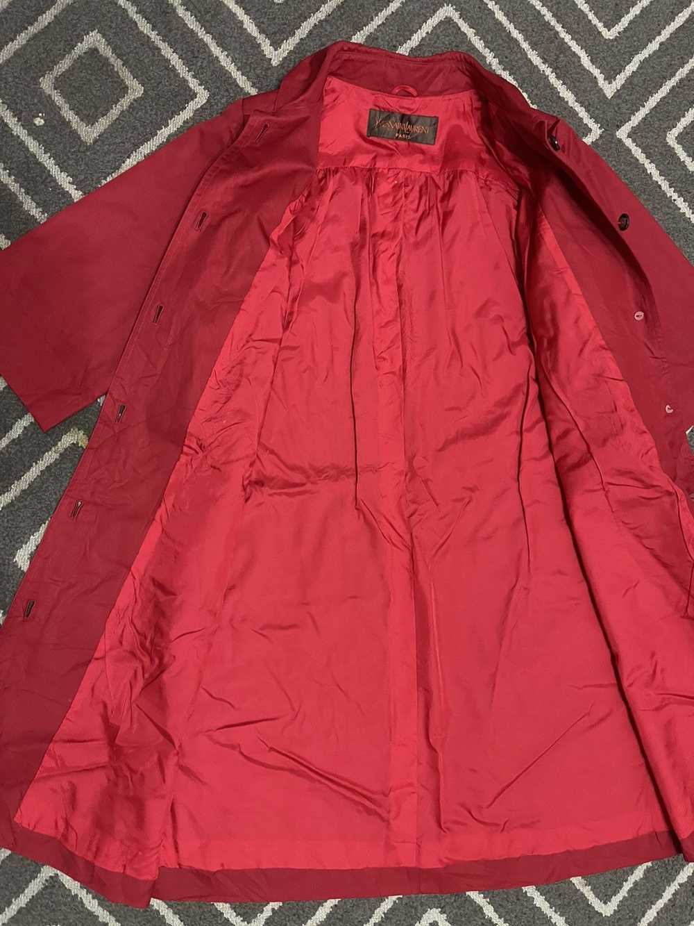 Yves Saint Laurent YvesSaintLaurent Red Parka - image 4