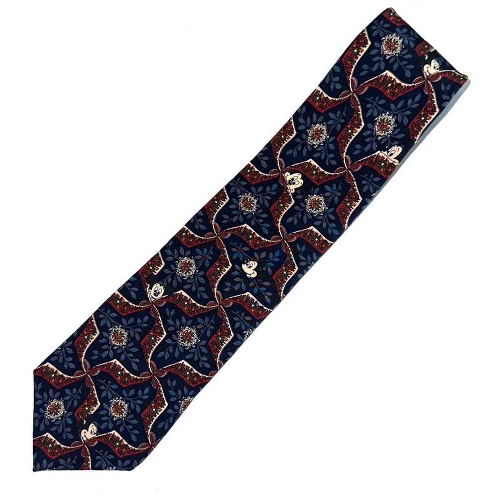 Vintage Disney Mickey Mouse Silk Tie - image 1