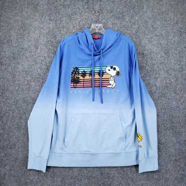 Peanuts Peanuts Hoodie Mens XL Blue Venice Beach … - image 1