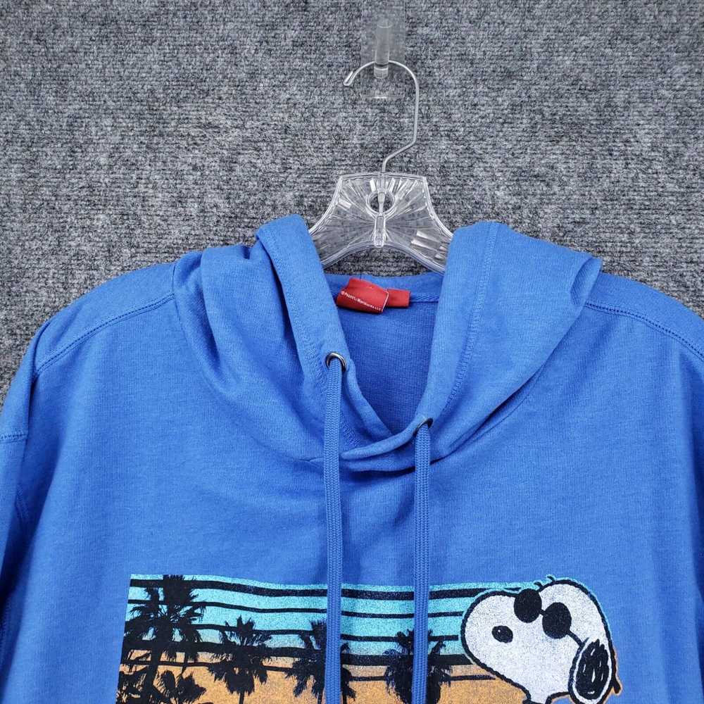 Peanuts Peanuts Hoodie Mens XL Blue Venice Beach … - image 3