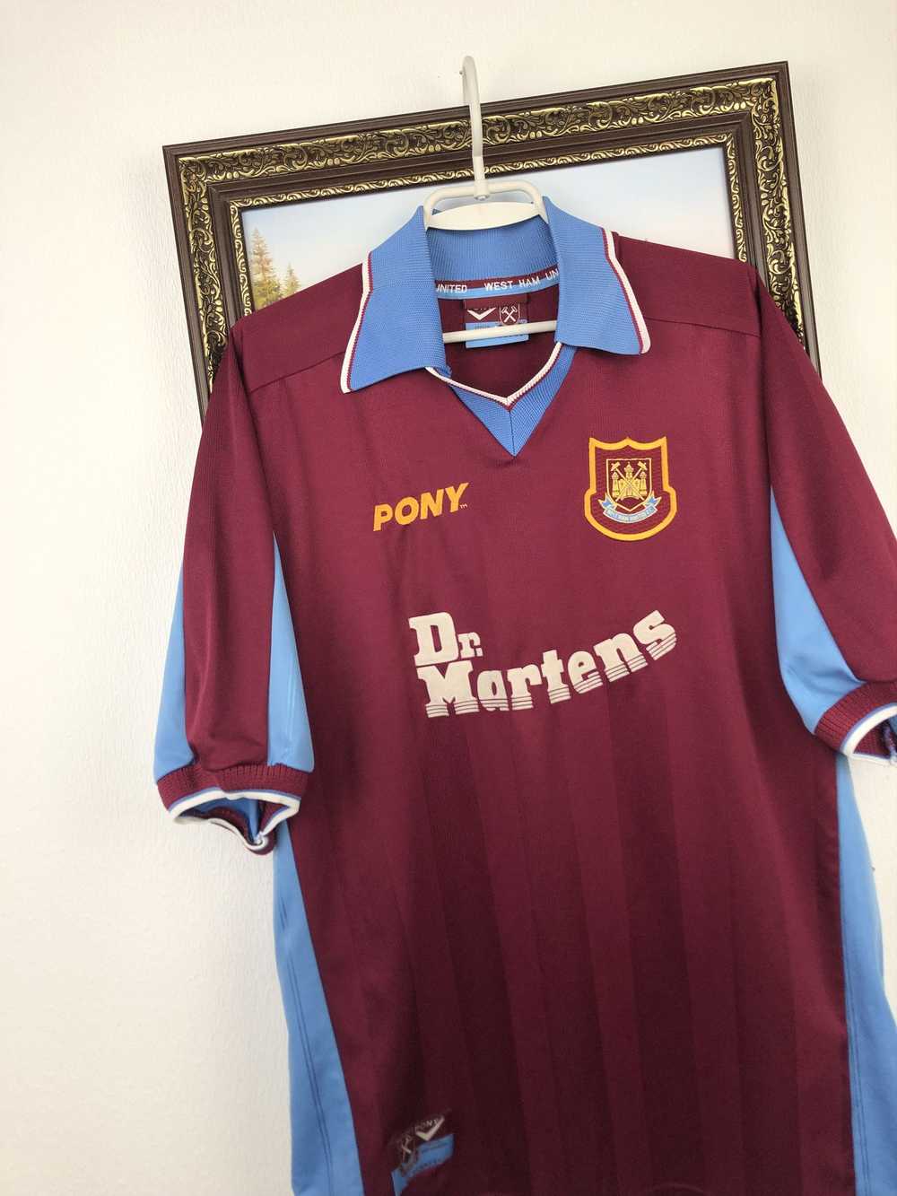 Soccer Jersey × Sportswear × Vintage West Ham Uni… - image 3